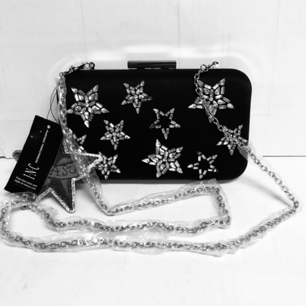 Anna Sui x Inc Int. Rhinestone clutch star 70% off